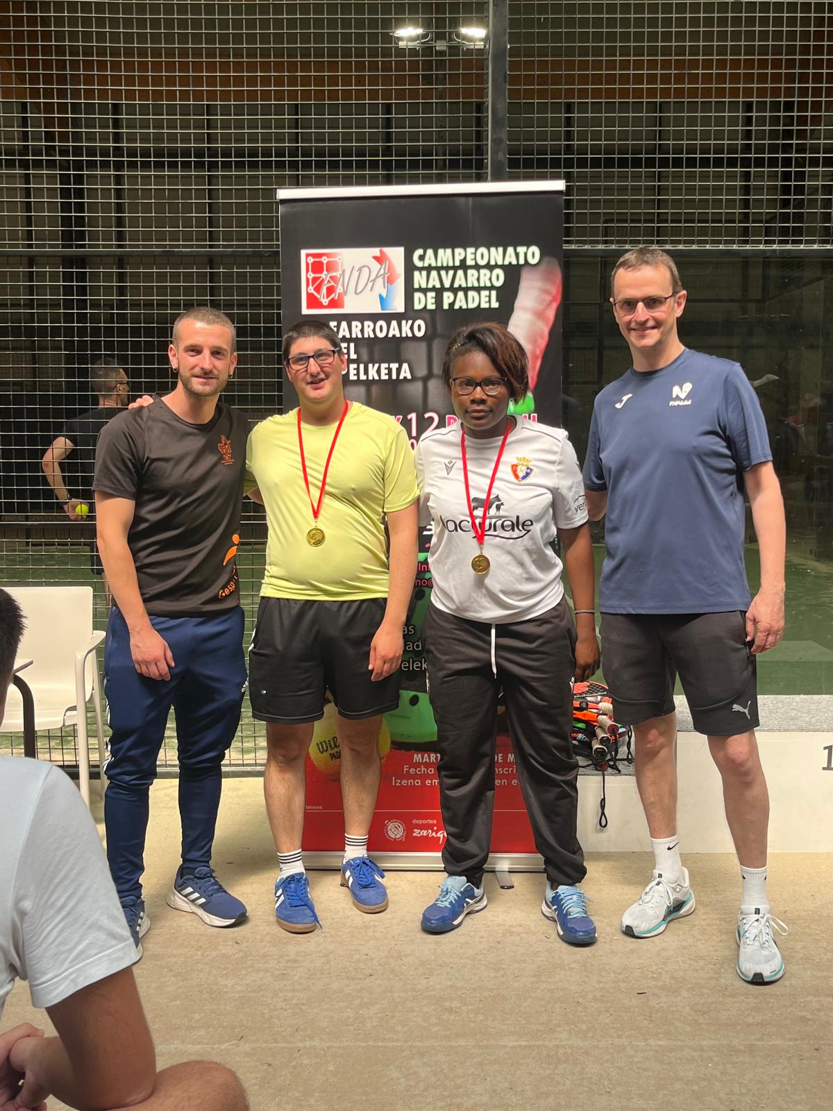 Agradable jornada del Campeonato Navarro de Pádel Adaptado